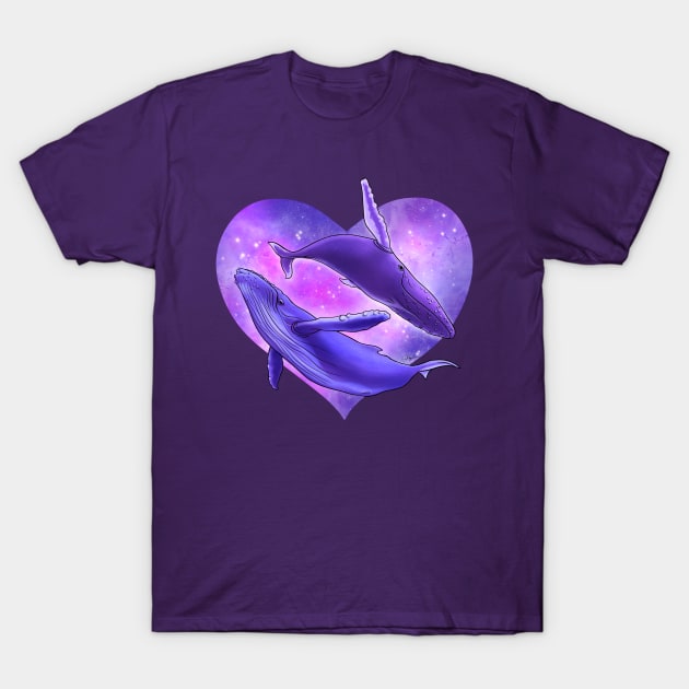 Love Dance of Whales T-Shirt by Naturascopia